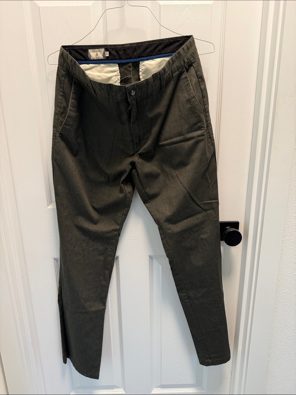 Volcom Men's Chinos in Olive Green